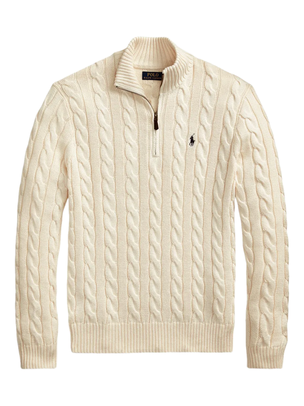 Polo Ralph Lauren cable-knit quarter zip sweater